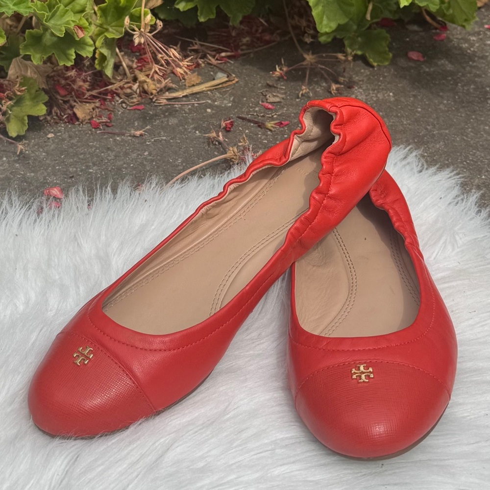 Tory Burch Orange Flats